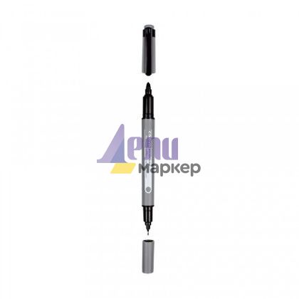 Перманентен маркер за CD/DVD Office Point CD653 С два върха 0.4-3 mm Черен