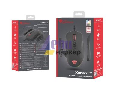Мишка Genesis Gaming Mouse Xenon 770, 10 2000dpi, Illuminated Optical, Black