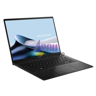 Лаптоп Asus Zenbook UM3406HA-QD092,AMD Ryzen 7 8840HS 3.3GHz (24MB Cache, up to 5.1 GHz, 8 cores; up to 38 TOPs),14." OLED , (1920 x 1200) , 16GB LPDDR5X, 512GB  SSD, No OS, Jade Black