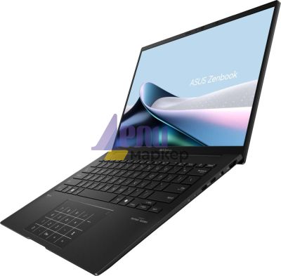 Лаптоп Asus Zenbook UM3406HA-QD092,AMD Ryzen 7 8840HS 3.3GHz (24MB Cache, up to 5.1 GHz, 8 cores; up to 38 TOPs),14." OLED , (1920 x 1200) , 16GB LPDDR5X, 512GB  SSD, No OS, Jade Black