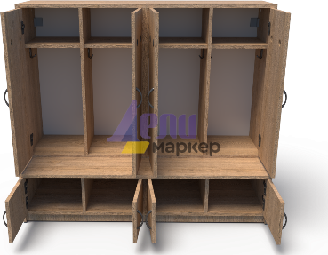 Четирикрилен гардероб Далинда