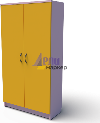 Детски двукрилен гардероб КЛАУДИЯ с четири рафта и четири закачалки