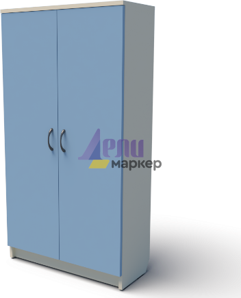 Детски двукрилен гардероб КЛАУДИЯ с четири рафта и четири закачалки