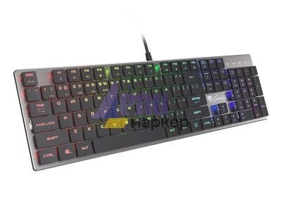 Клавиатура Genesis Mechanical Gaming Keyboard Thor 420 RGB Backlight Content Slim Blue Switch US Layout