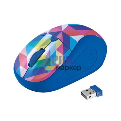 Мишка Trust Primo Безжична оптична, USB, Различни цветове