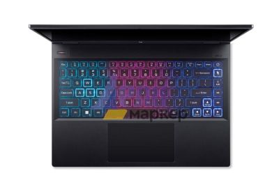 Лаптоп Acer Nitro 14 AN14-41-R9Z4, AMD Ryzen 7 8845HS (Up to 5.1GHz, 16MB) 14.5" WUXGA (1920x1200) IPS 120Hz, 16 GB DDR5, 1024GB NVMe SSD, RTX 4060 8GB GDDR6, MicroSD Card Reader, HD Cam&Mic.,WIFI 6E AX+ BT, Backlit kbd, No OS, Black