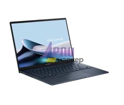 Лаптоп Asus Zenbook UX3405MA-PP665X, INTEL ULTRA 9 185H,14."OLED ,WQXGA+(WQ+) 2880X1800 16:10,LPDDR5X32GB(ON BD.), 1TB PCIEG4 SSD, Intel Arc Graphics, Widnows 11 Pro, Blue