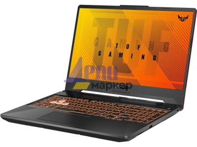 Лаптоп Asus TUF F15 FX506LHB-HN324 , Intel i5-10300H 2.5 GHZ (8M cache, up to 4.5GHz 4, cores), 15.6" FHD AG (1920x1080)144Hz, 16GB DDR4 2933MHz (1x8 GB), PCIE NVME 512GB M.2 SSD, NVIDIA GeForce GTX1650 4GB GDDR6, WiFi 6, RGB Illum. Kbd, no OS, Black