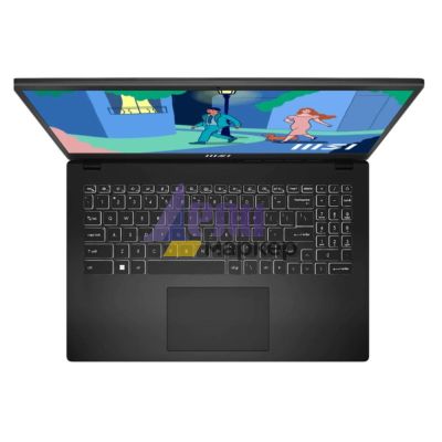 Лаптоп MSI Modern 15 B12MO, i7-1255U (10C/12T, up to 4.70 GHz, 12 MB), 15.6" FHD (1920x1080), IPS, Onboard DDR IV 16GB (3200MHz) , 512GB NVMe Gen3x4 SSD, Iris Xe Graphics , Intel WiFi 6, BT5.2, Single backlight KB(White), 3 cell 39.3Whr, 2Y, Classic Black