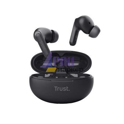 Слушалки TRUST Yavi Bluetooth ENC Earbuds Black