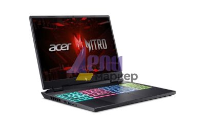Лаптоп Acer Nitro 16 AN16-51-79NL, Intel Core i7-13700H (3.70GHz up to 5.00GHz, 24MB), 16" Acer ComfyView WQXGA (2560x1600) IPS 165Hz, 16GB DDR5 RAM, 1TB SSD M.2 PCIe Gen4 SSD, NVIDIA GeForce RTX 4050 6GB, NO OS