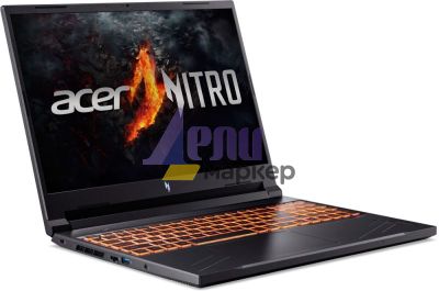 Лаптоп Acer Nitro 5, ANV16-71-71V9, Intel Core i7-14650HX (up to 5.2GHz, 30MB), 16" FHD IPS up to 165Hz SlimBezel, 16GB DDR5(1 slot free), 1024GB PCIe NVMe SSD, GeForce RTX 4050 6GB GDDR6, Wi-Fi 6 AX201+BT5.1, Killer E2650, HD Cam, KB Backlight, No OS, Bl