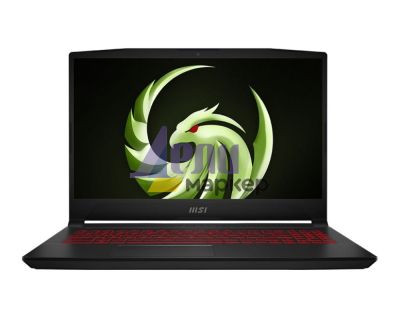 Лаптоп MSI Bravo 15 B5ED, RX6500M GDDR6 4GB, 15.6" FHD (1920x1080), 144Hz, IPS-Level, AMD Ryzen 5 5600H (6C/12T, 16MB L3), DDR4 8GB 3200MHz (2 Slots), 512GB NVMe PCIe Gen3x4 SSD, NO M.2 slot free, Wi-Fi 6E, Single backlight KB(Red), 3-Cell 53.5Whr, No OS2