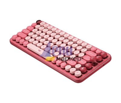 Клавиатура Logitech POP Keys Wireless Mechanical Keyboard With Emoji Keys - HEARTBREAKER_ROSE - US INT'L - INTNL