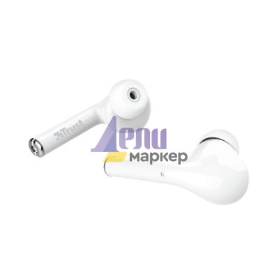 Слушалки TRUST Nika Touch Bluetooth Earphones White