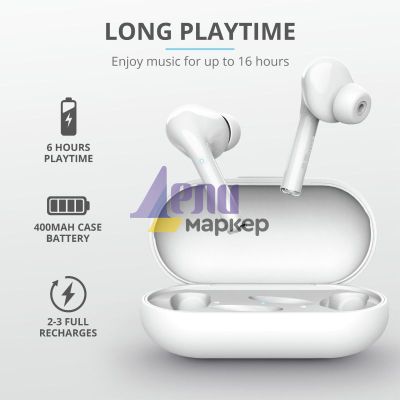 Слушалки TRUST Nika Touch Bluetooth Earphones White
