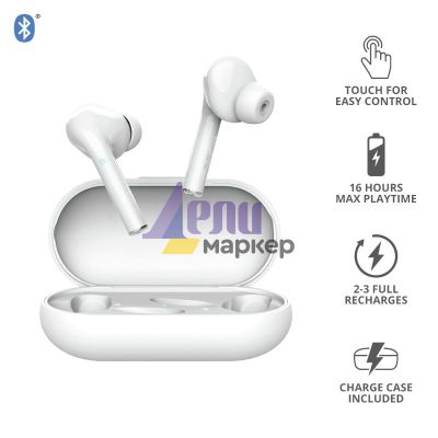 Слушалки TRUST Nika Touch Bluetooth Earphones White