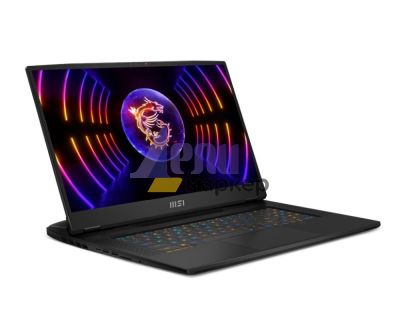 Лаптоп MSI Titan GT77 HX 13VI, RTX 4090 GDDR6 16GB, 17.3" UHD(3840x2160), 144Hz Mini LED, HDR1000, 100% DCI-P3, i9-13980HX (24C/32T, 36 MB), DDR5 64GB (32GBx2) 4 slots up to 128GB, SSD 2TB NVMe PCIe Gen4x4, 3x M.2 slots, 99 key Cherry MX KBD, 2Y