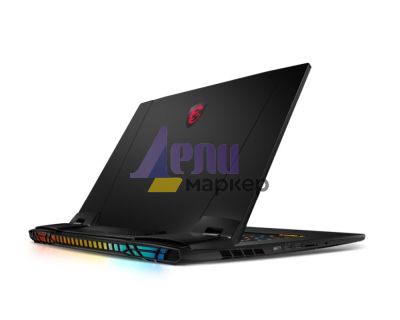 Лаптоп MSI Titan GT77 HX 13VI, RTX 4090 GDDR6 16GB, 17.3" UHD(3840x2160), 144Hz Mini LED, HDR1000, 100% DCI-P3, i9-13980HX (24C/32T, 36 MB), DDR5 64GB (32GBx2) 4 slots up to 128GB, SSD 2TB NVMe PCIe Gen4x4, 3x M.2 slots, 99 key Cherry MX KBD, 2Y