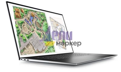 Лаптоп Dell Precision 5770, Intel Core i7-12800H vPro (24 MB, 14 cores, 2.40 GHz to 4.80 GHz), 17" UHD+ touch, 3840x2400, 500 nits WLED, 100% sRGB, IR Cam, 32 GB, 2 x 16 GB, DDR5, 4800Mhz, M.2 2280 512 GB PCIe x4 NVMe, NVIDIA RTX A3000, 12 GB DDR6, Wi-Fi