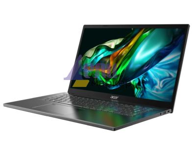 Лаптоп Acer Aspire 5, A517-58M-566N, Intel Core i5-1335U (3.4GHz up to 4.6 GHz, 12MB), 17.3" FHD (1920 x 1080) IPS SlimBezel, 16GB LPDDR5, 512GB PCIe NVMe SSD, Intel UMA, Wifi 802.11AX, BT, FHD Cam+mic, KB Backlight, No OS, Gray