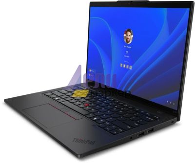 Лаптоп Lenovo ThinkPad L14 G5 Intel Core Ultra 7 155U (up to 4.8GHz, 12MB), 16GB DDR5-5600, 512GB SSD, 14" WUXGA (1920x1200) IPS AG, Intel Graphics, 5MP&IR Cam, Backlit KB, Black, WLAN, BT, 3cell, SCR, FPR, DOS, 3Y Onsite