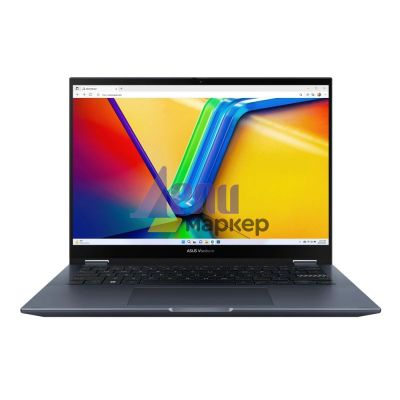 Лаптоп Asus Vivobook Flip OLED TN3402YA-LZ392, AMD Ryzen 5 7430U  2.3GHz (19MB Cache, up to 4.3GHz),14" WUXGA(WU) 1920X1200 16:10 300nits Glare NTSC:45% Wide View, DDR4 16GB (8GB on bd), 512 GB SSD, no OS, Blue