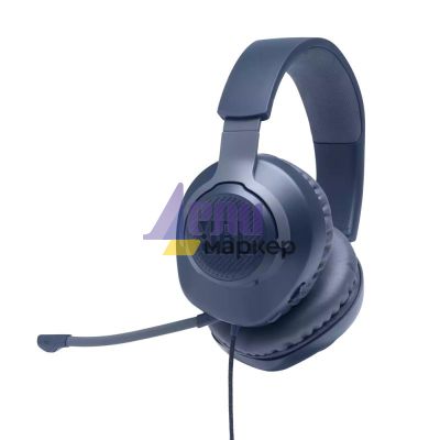Слушалки JBL QUANTUM 100 BLU Wired over-ear gaming headset with a detachable mic