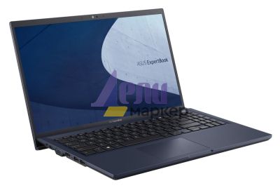 Лаптоп Asus ExpertBook B1 B1500CEAE-EJ3700X, Intel Core i7-1165G7 2.8 GHz (12M Cache, up to 4.7 GHz), 15.6" FHD(1920x1080), Intel Iris Xe Graphics, 16GB DDR4(8GB on board), PCIEG3x2 512GB SSD, VGA, HDMI, RJ45, Win 11 Pro 64 bit, Black