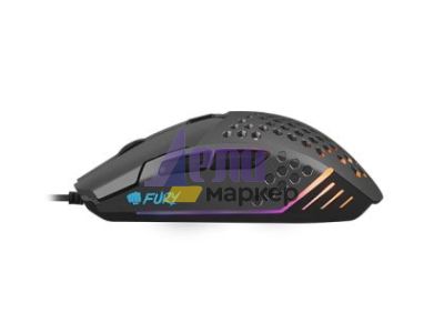 Мишка Fury Gaming Mouse Battler 6400 DPI Optical With Software Black
