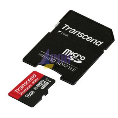 Памет Transcend 16GB micro SDHC UHS-I Premium (with adapter, Class 10)