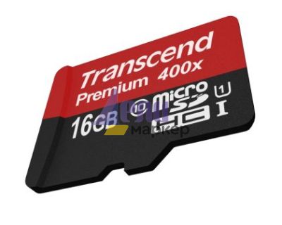 Памет Transcend 16GB micro SDHC UHS-I Premium (with adapter, Class 10)