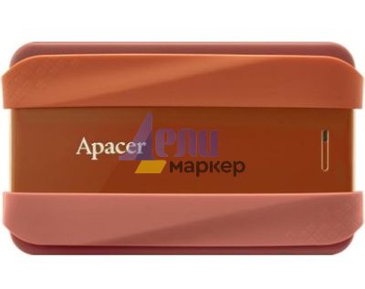 Твърд диск Apacer AC533, 2TB 2.5" SATA HDD USB 3.2 Portable Hard Drive Plastic / Rubber Garnet red
