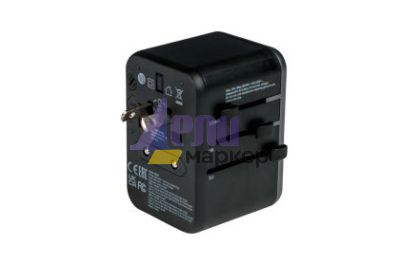 Адаптер Verbatim UTA-04 Universal Travel Adapter with 1 x USB-C PD 61W & QC 3.0 / 1 x USB-C / 3 x USB-A