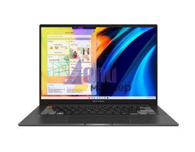 Лаптоп Asus Vivobook X Flip OLED N7401ZE-OLED-M731X,Intel Core i7-12700H 3.5 Ghz, (8M Cache, up to 4.7 GHz), 14.5``OLED ,2.8K (2880 x 1800)GL 400NITS(HDR) 120 Hz , DDR5 16GB(ON BD.),NVIDIA GeForce RTX 3050Ti 4GB GDDR6,1TB PCIEG3 SSD, Windows 11 Pro , Grey