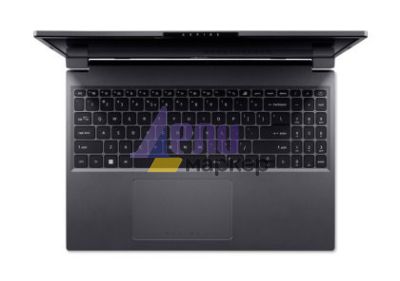 Лаптоп Acer Aspire GO 15, AG15-51P-51LW, Intel Core i5-1334U (up to 4.60GHz, 12MB), 15.3" WUXGA (1920x1200) IPS SlimBezel, 16 GB DDR5 (1 slot free), 512GB PCIe NVMe SSD, Intel Iris Xe Graphics, Wifi 802.11AX, BT 5.2, FHD Cam, No OS, Steel Gray