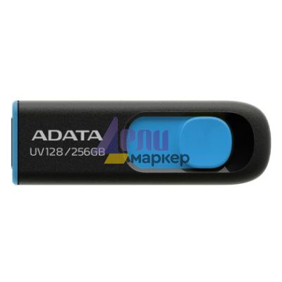 Памет ADATA UV128 256GB USB 3.2 Black