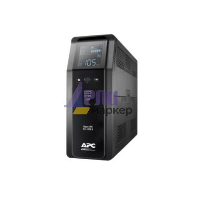 Непрекъсваем ТЗИ APC Back UPS Pro BR 1200VA, Sinewave, 8 Outlets, AVR, LCD interface + Essential SurgeArrest 1 Outlet 230V, 2 Port USB Charger, Germany