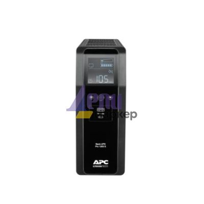 Непрекъсваем ТЗИ APC Back UPS Pro BR 1200VA, Sinewave, 8 Outlets, AVR, LCD interface + Essential SurgeArrest 1 Outlet 230V, 2 Port USB Charger, Germany