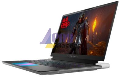 Лаптоп Dell Alienware x16 R2, Intel Core Ultra 9 185 H( 16 cores, 2.30 to 5.10 GHz), 16.0" QHD+ (2560x1600) 240Hz, 3ms, FHD IR Cam, 32GB,DDR5, 5600MT/s, 1TB SSD, RTX 4080, 12GB GDDR6, Wifi 7, Win11 Pro, 3Y PS+Dell Alienware AW920H