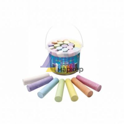 Тебешири Connect Jumbo В кофа, кръгли 20 бр. 7 цвята