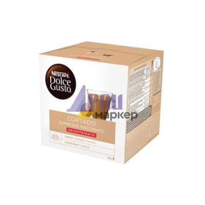 Кафе капсула NESCAFE® Dolce Gusto® Cortado Espresso Macchiato Decaffeinato 16 бр.