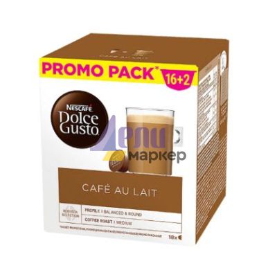 Кафе капсула NESCAFE® Dolce Gusto® Cafe Au Lait 16+2 бр.