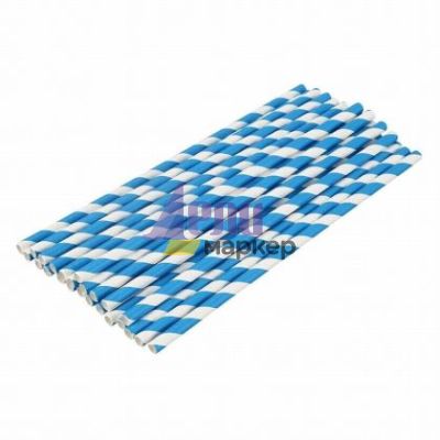 Сламки картонени 4 HOME прави Ф6 mm 48 бр.