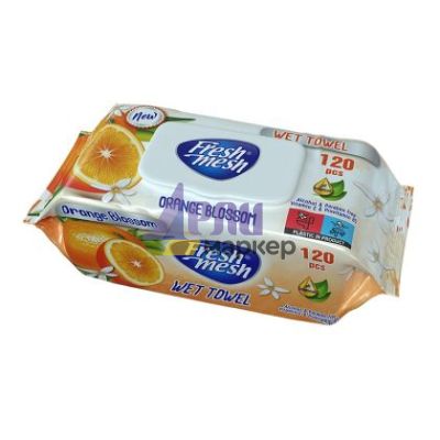 Мокри кърпи Fresh Mesh Почистващи и ароматизиращи, 120 бр. в плик с капак