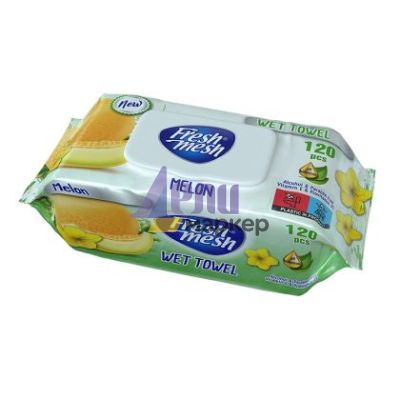 Мокри кърпи Fresh Mesh Почистващи и ароматизиращи, 120 бр. в плик с капак