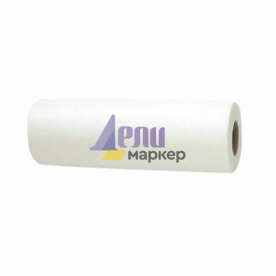 Кухненска ролка viGO! Текстилна, 15 m, 50 къса, 25x35 cm, Бяла