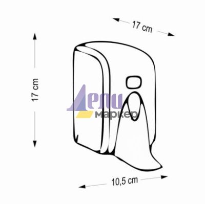Дозатор за течен сапун Vialli 20x15xx15 cm, Бял