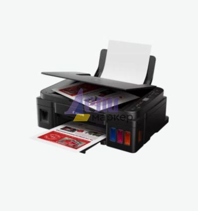 Мастилоструйно многофункционално устройство Canon PIXMA G3410 All-In-One, Black + Canon Plus Glossy II PP-201, 10x15 cm, 50 sheets