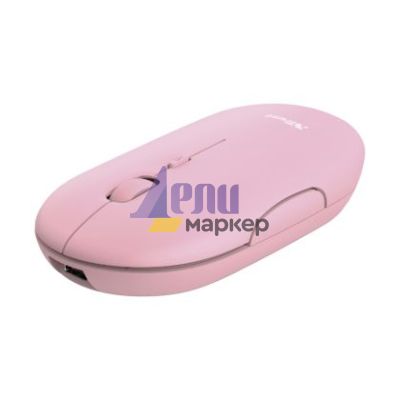 Мишка TRUST Puck Wireless & BT Rechargeable Mouse Pink